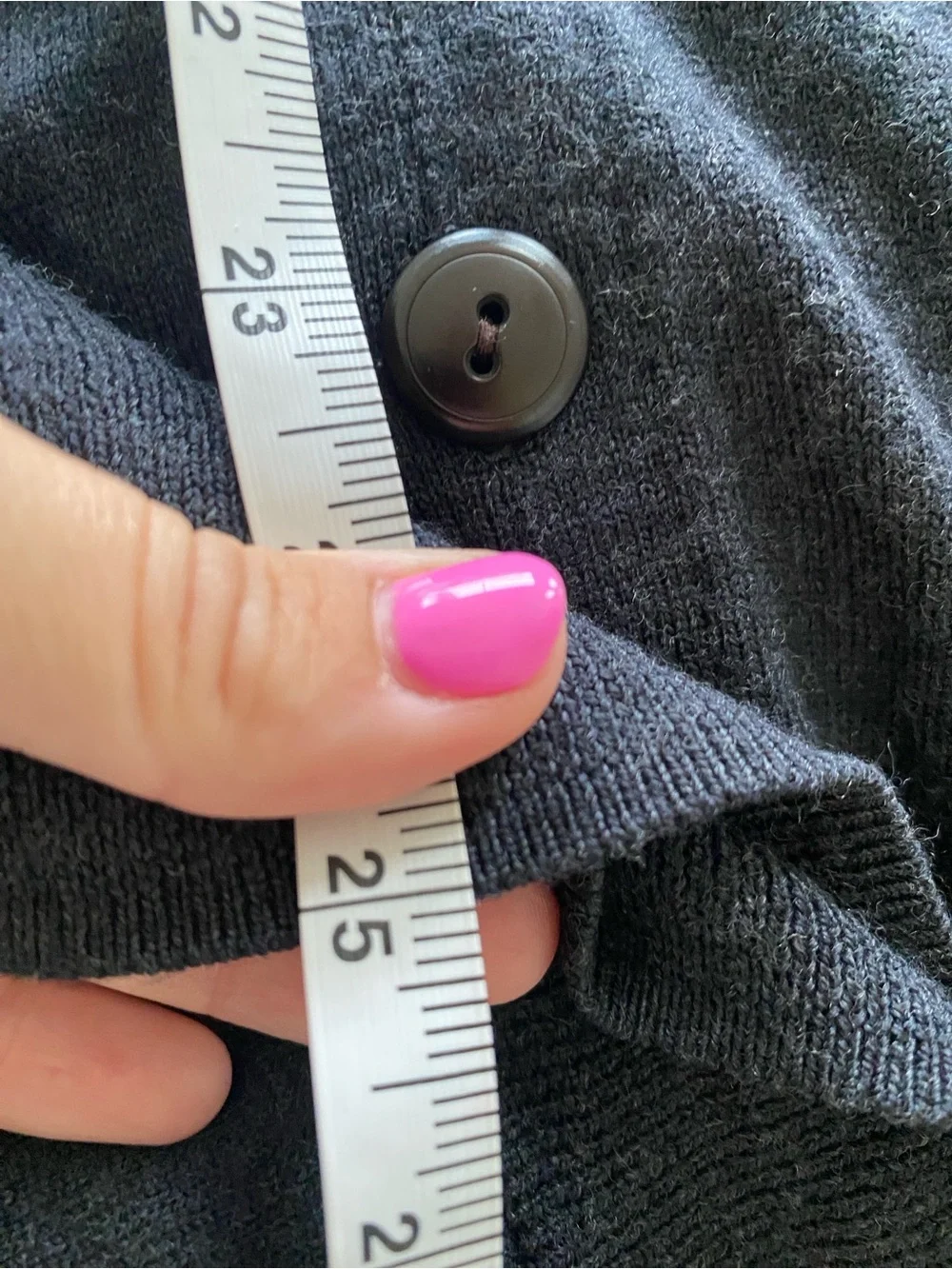 J.Crew Classic Heather Black Merino Wool Women’s Cardigan SZ Medium